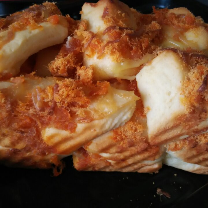 肉松手撕面包—超软会爆浆的面包哟