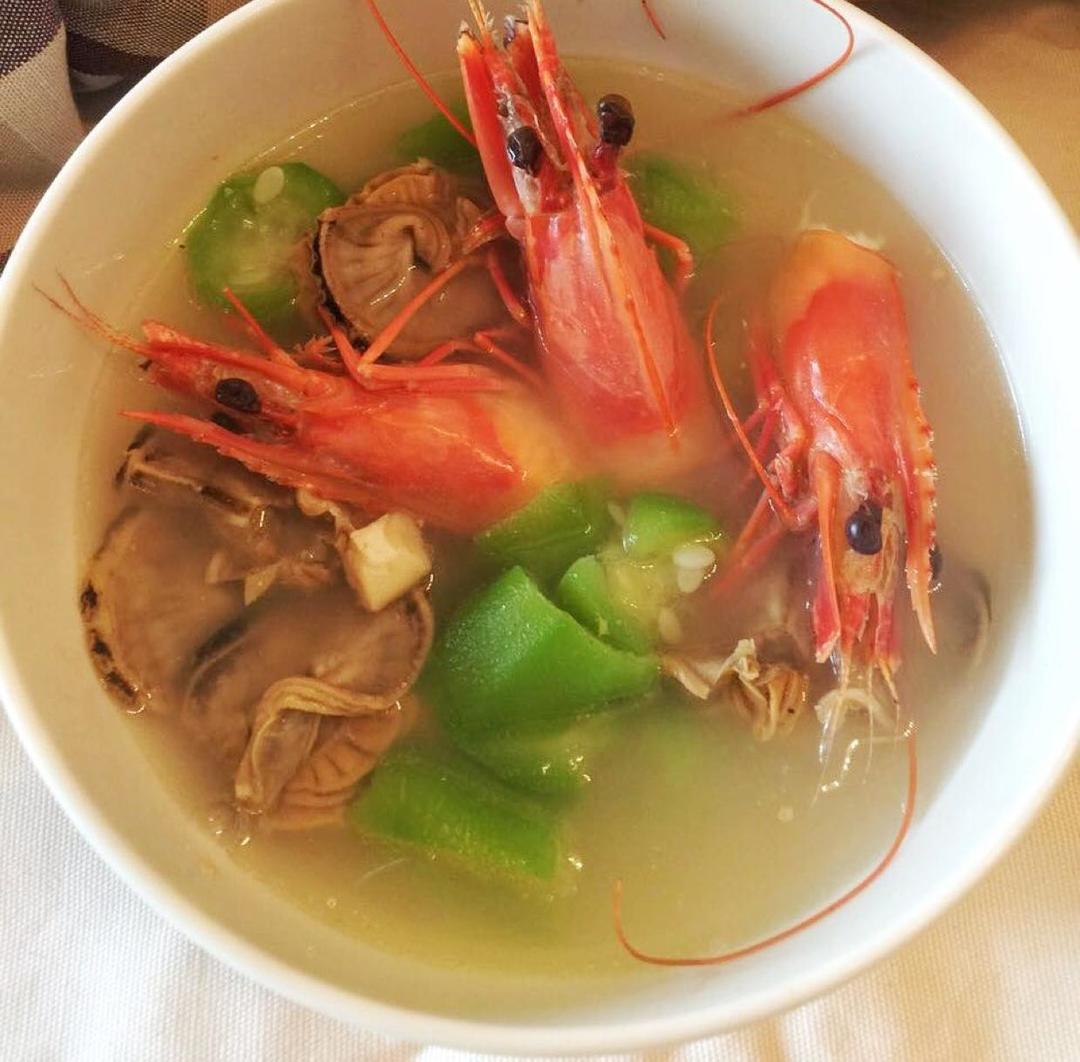 虾头丝瓜汤