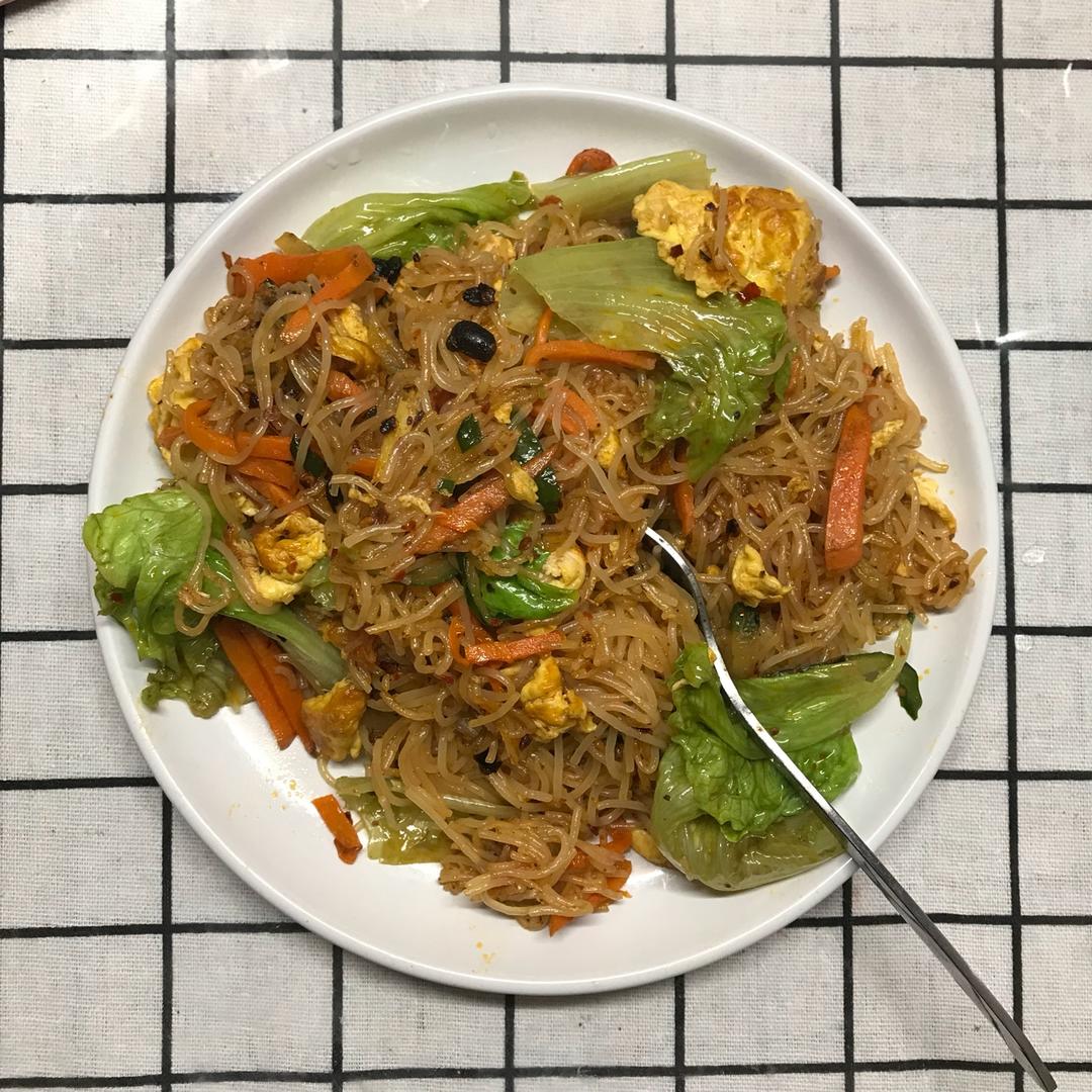 卷心菜炒粉丝 Glass noodles with Cabbage