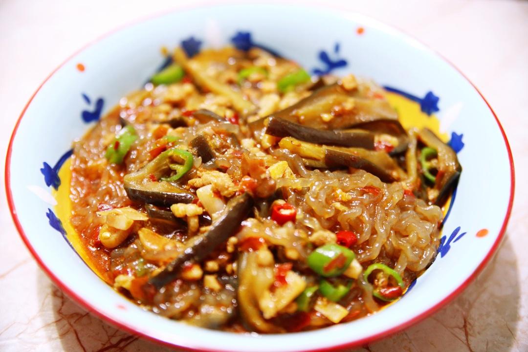 肉末茄子粉丝煲