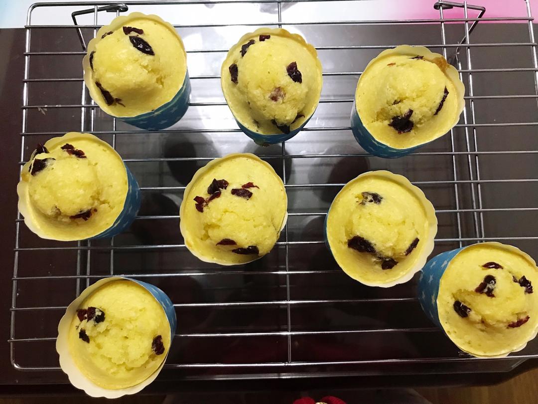 椰蓉蔓越莓马芬蛋糕——香喷喷的