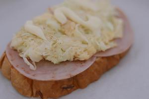 减脂餐 | 火腿开放三明治的做法 步骤6