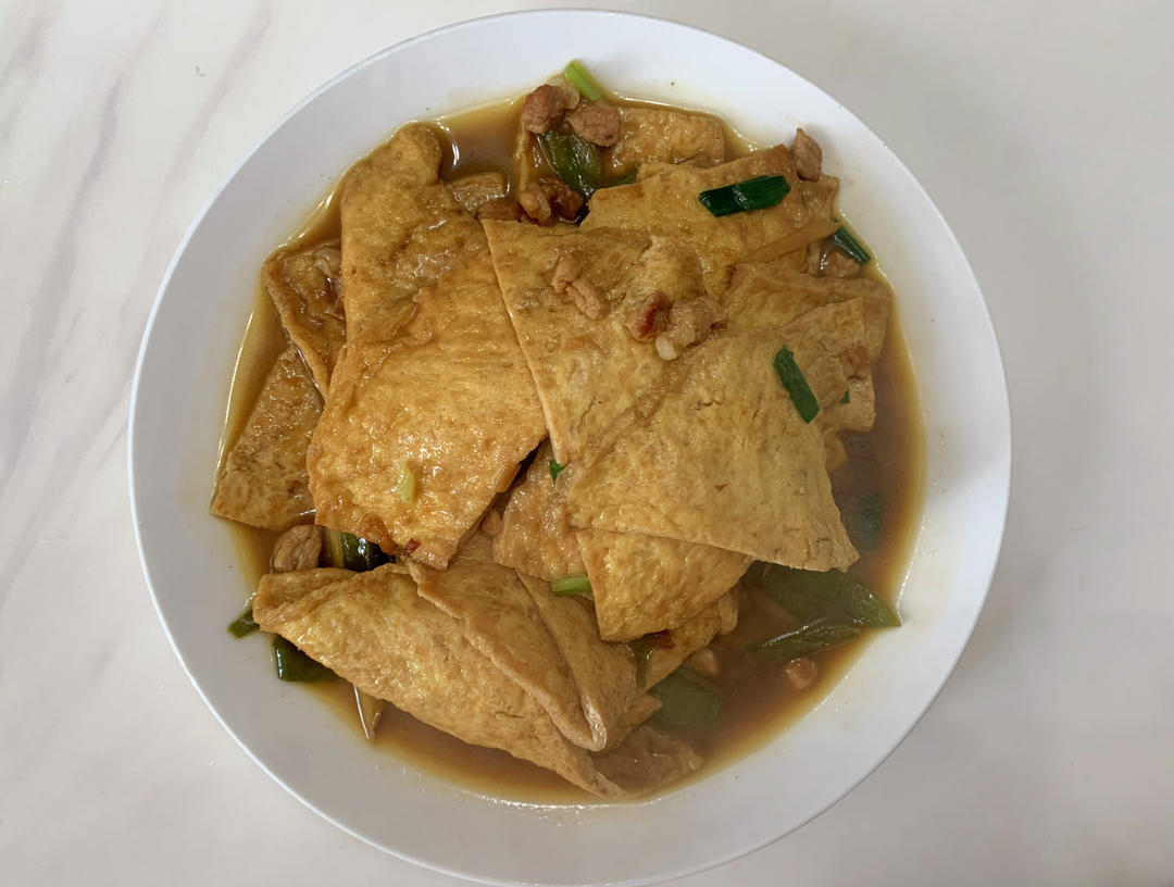焖煎豆腐