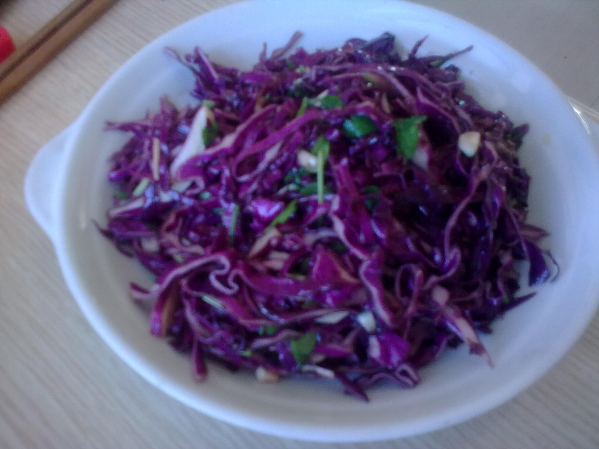 凉拌紫甘蓝