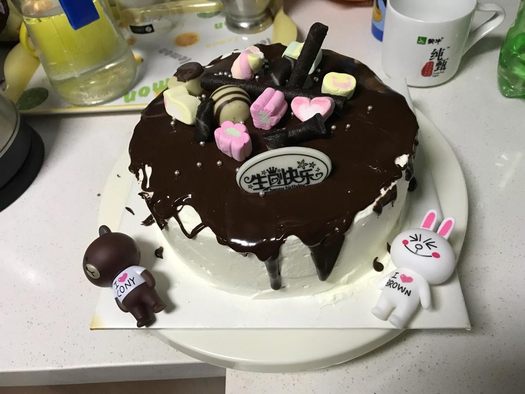 蛋糕淋面之一：甘那许淋面（详细解答淋面太稠的问题）