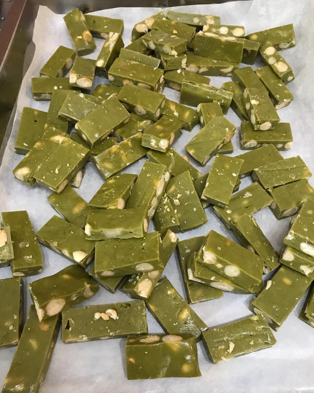 抹茶花生牛轧糖