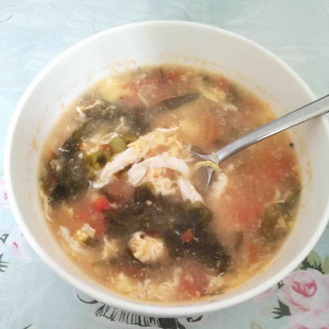 番茄紫菜鸡蛋汤