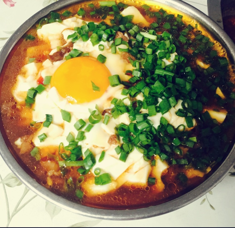 【一人食】肉末豆腐太阳蛋