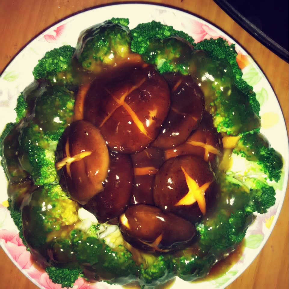 西兰花耗油香菇