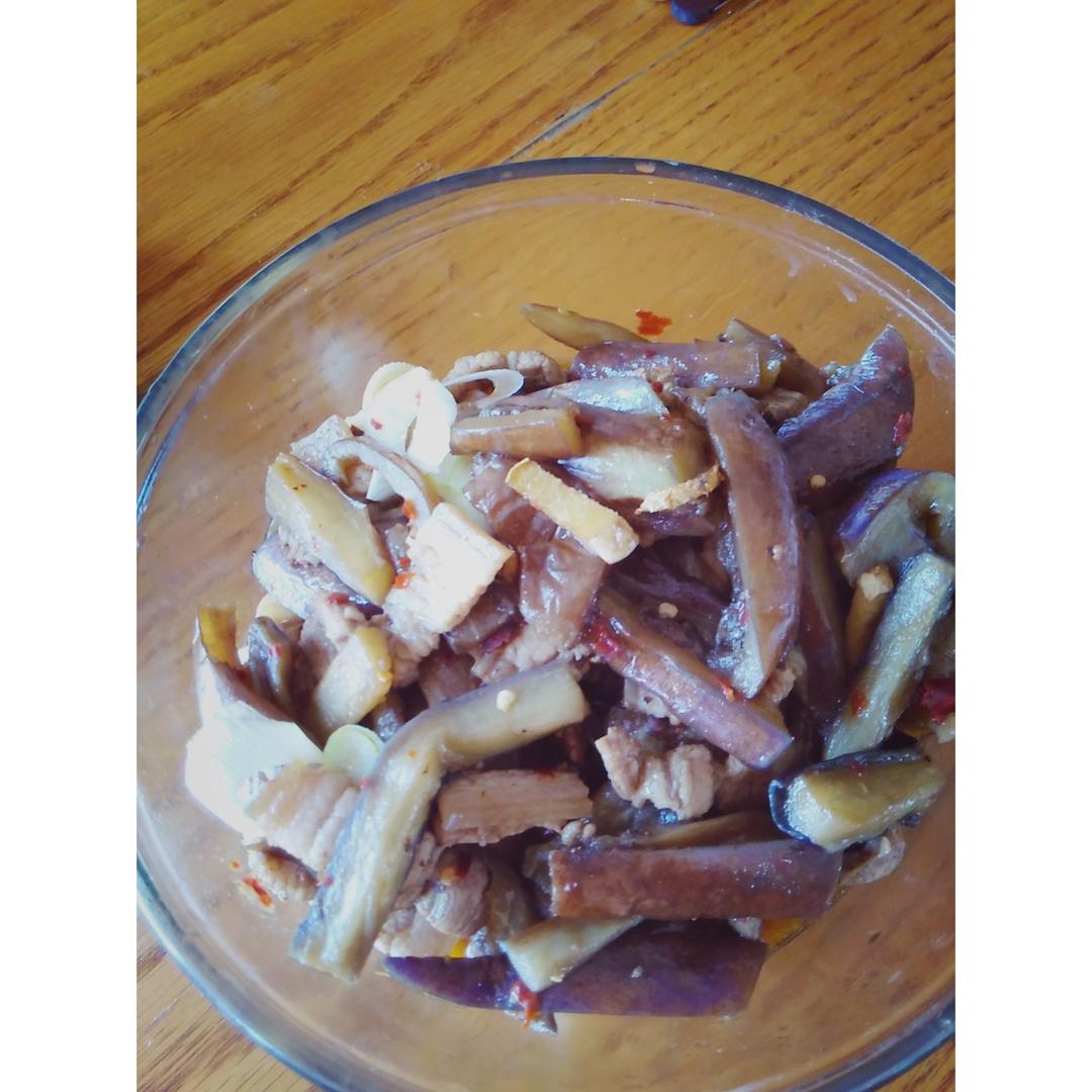 红烧肉沫茄子
