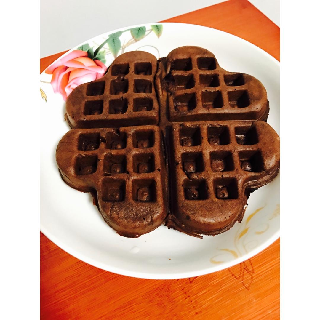 可可糯米华夫饼