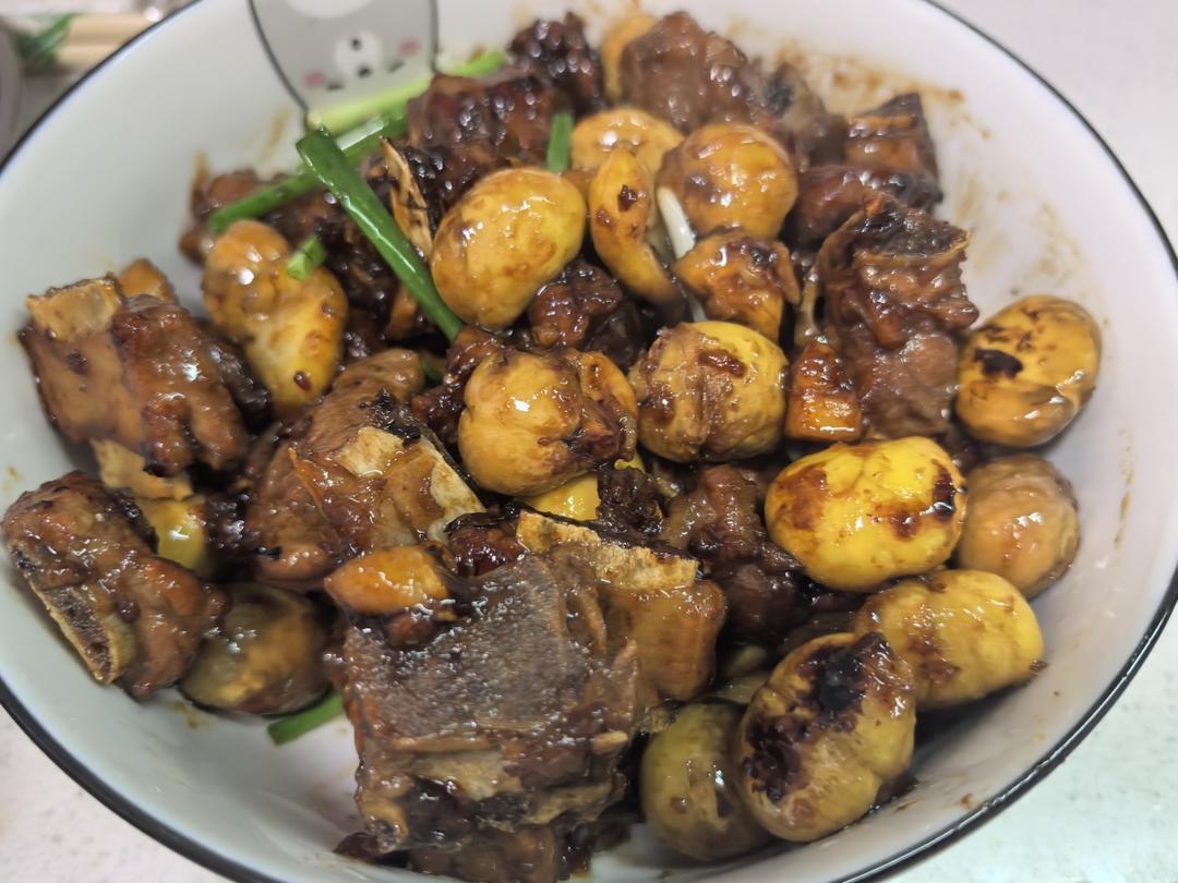 板栗烧排骨