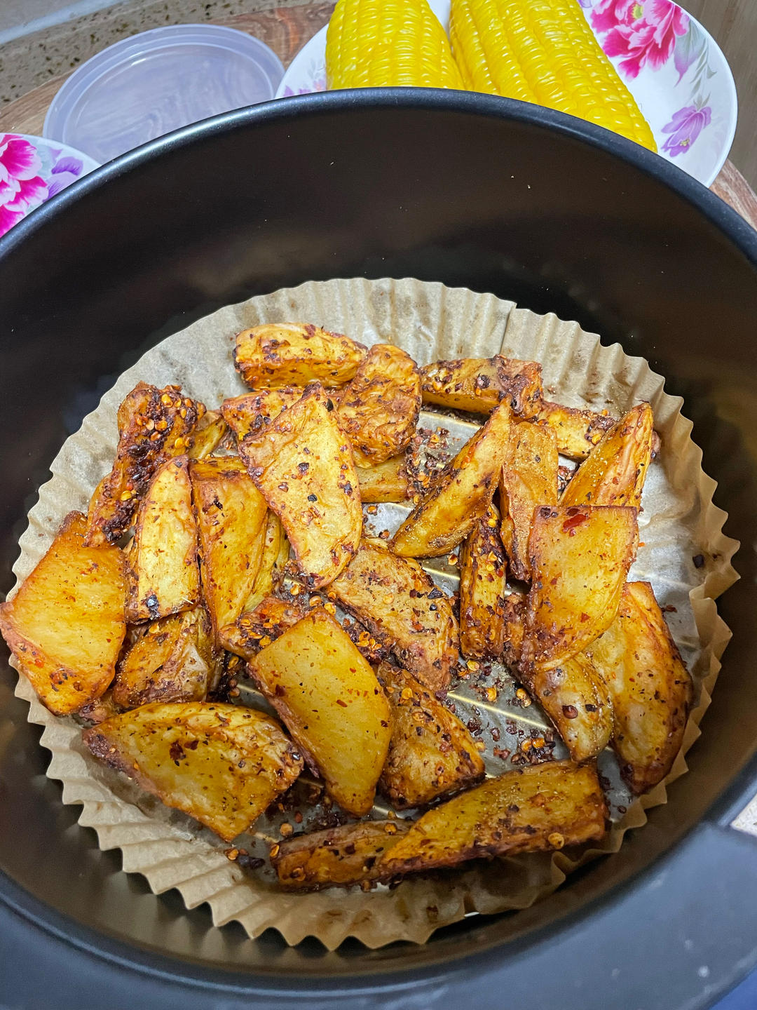 空气炸锅版烤薯角（烤土豆）