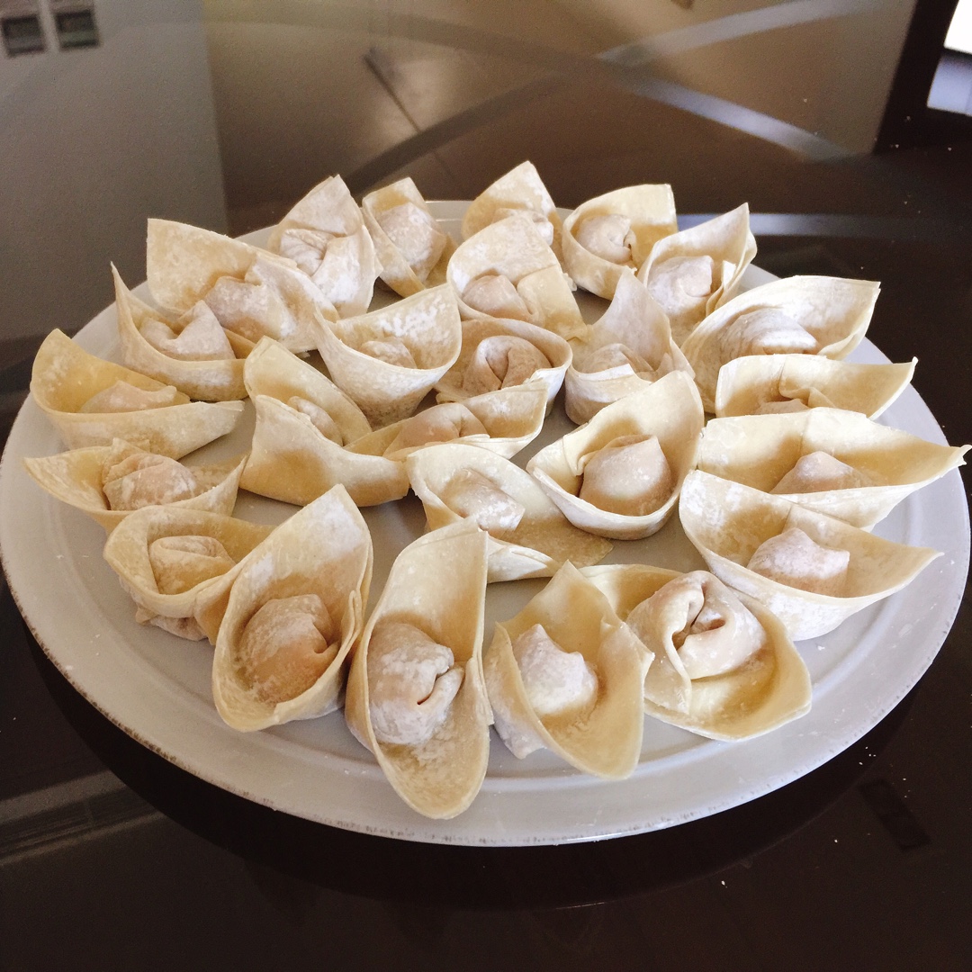 元宝馄饨的包法