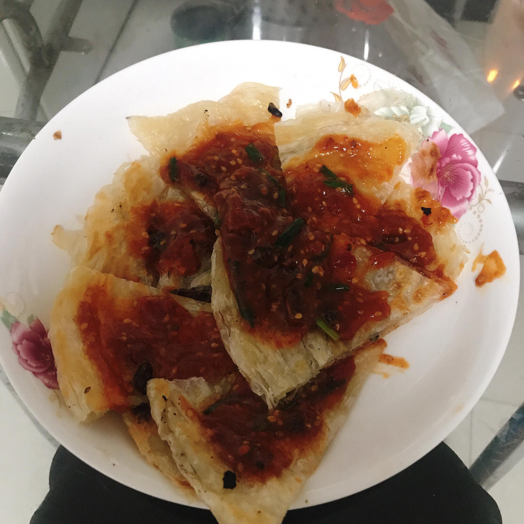 无需揉面㊙️秒杀路边摊的自制香酥酱香饼（手抓饼版）