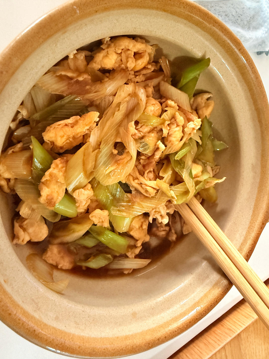 『素』葱爆鸡蛋