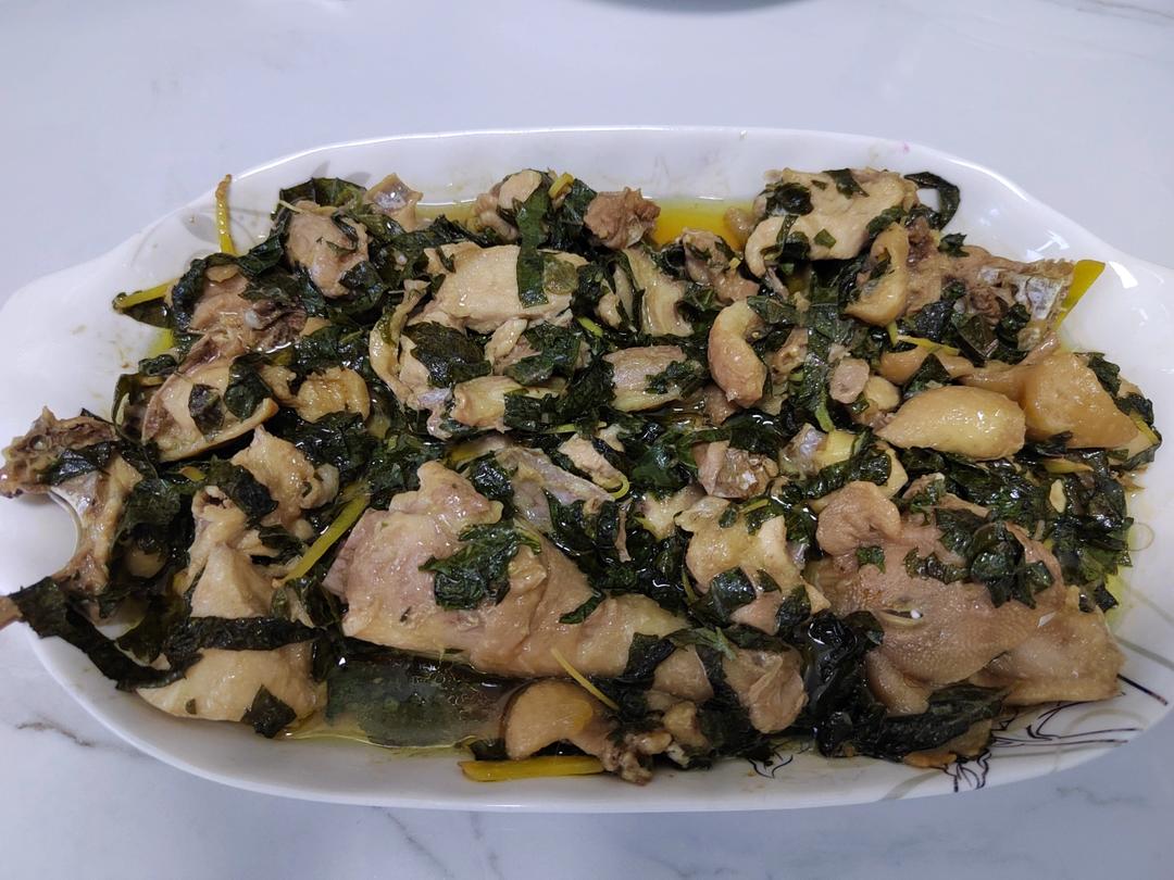 紫苏蒸鸡