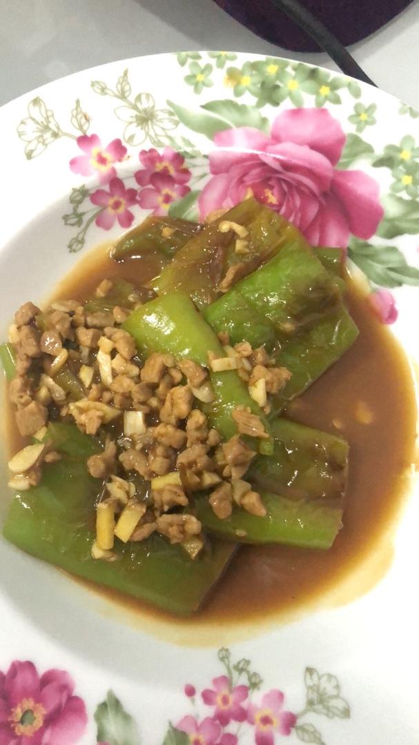 肉末虎皮尖椒