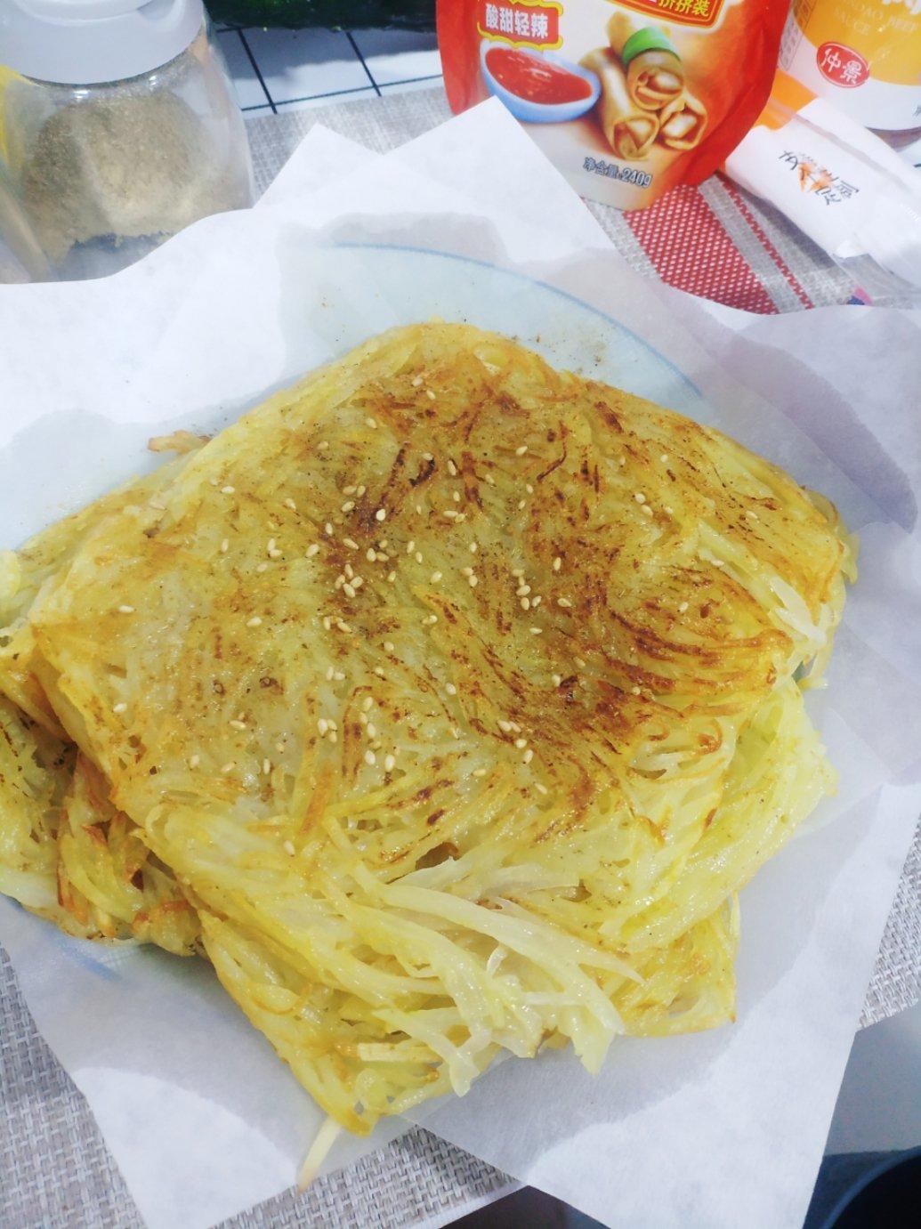 干煸土豆丝饼