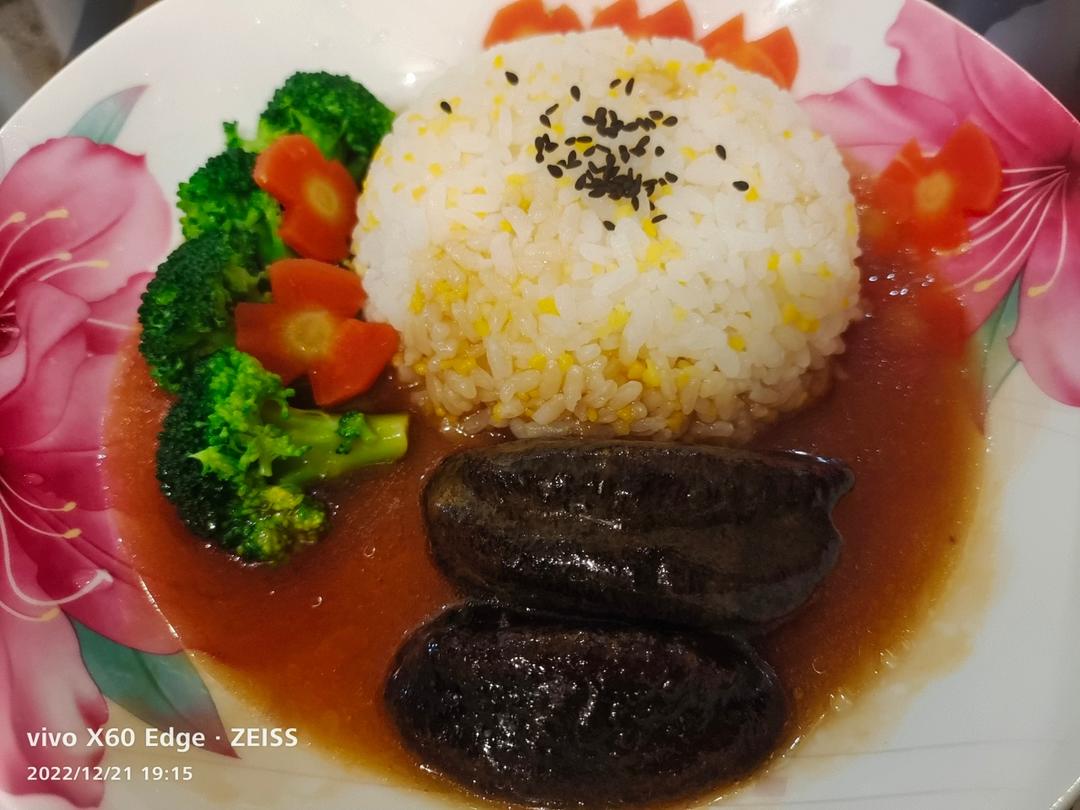 厨房小白都能做出来的《鲍汁海参捞饭》