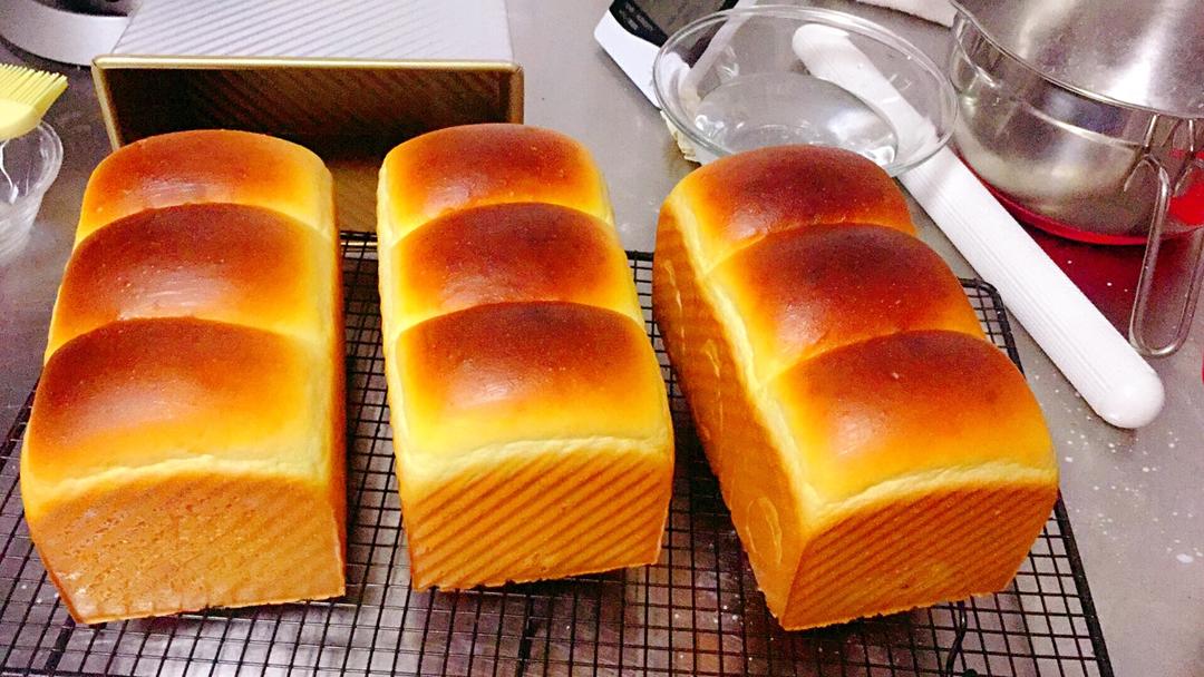 适合冬天制作的 100%中种嫩白牛奶吐司