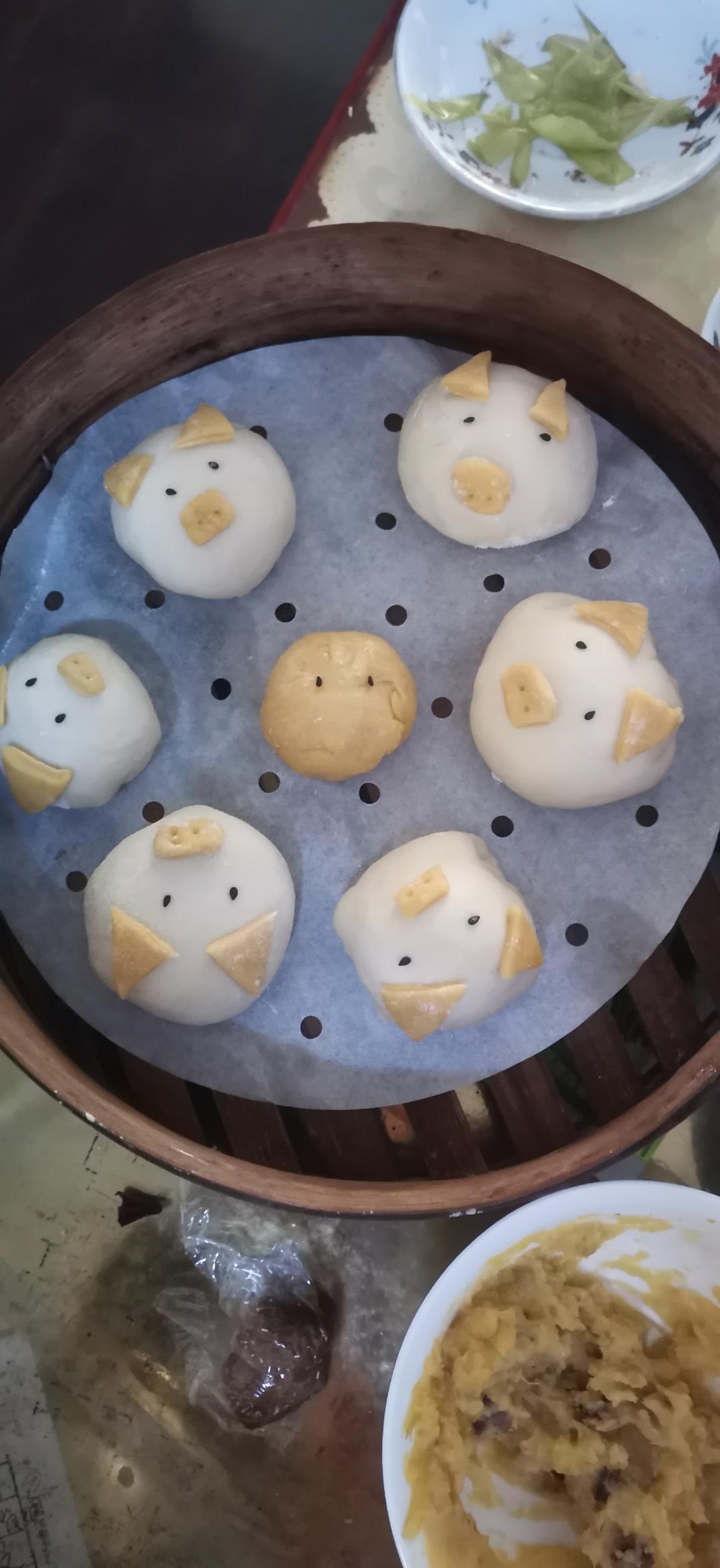 奶黄馅儿和奶黄包