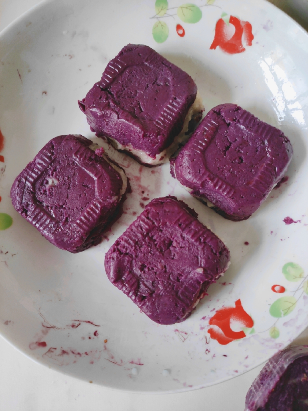 紫薯土豆双色茶巾绞「瞭望角的厨房」