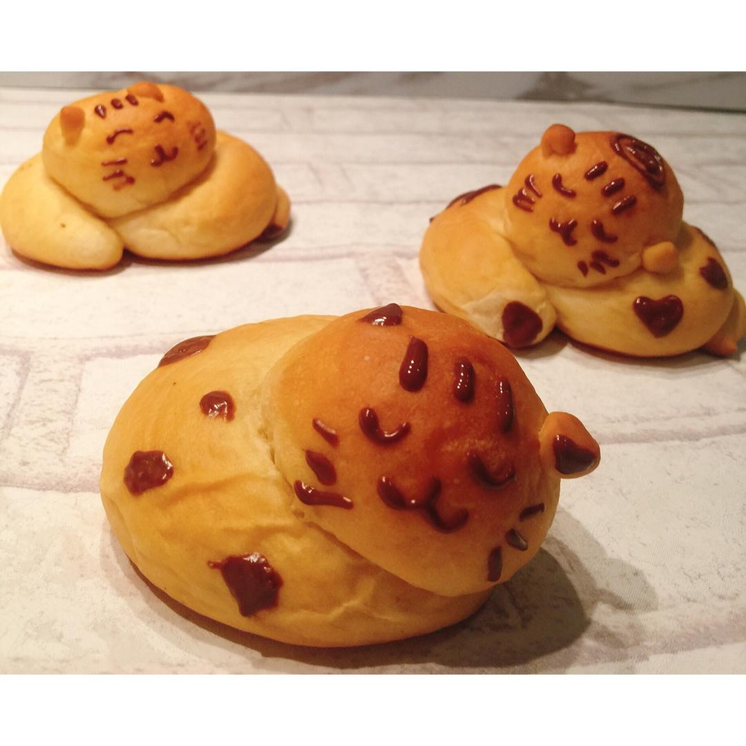 ice_maggie做的猫咪面包(附喵之背影面包)