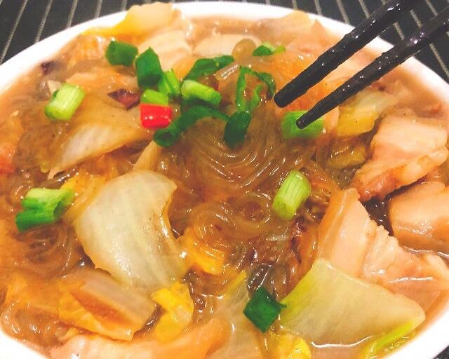 猪肉白菜炖粉条的做法