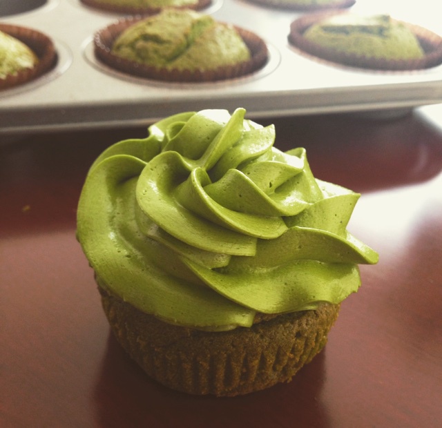 Green Tea Cupcake 绿茶杯子蛋糕