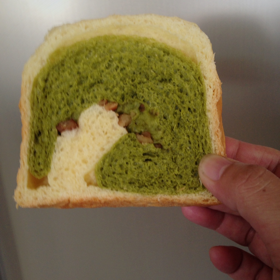 抹茶蜜豆吐司