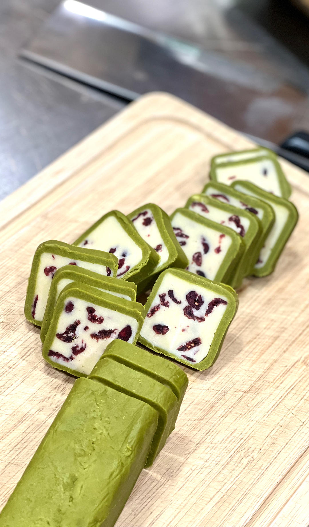 小嶋老师||又香又酥的抹茶蔓越莓冰曲奇🍪