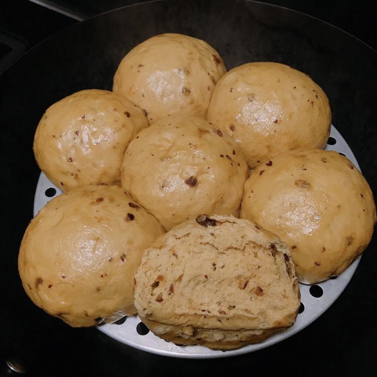 有着面包口感的红糖馒头（一次发酵）
