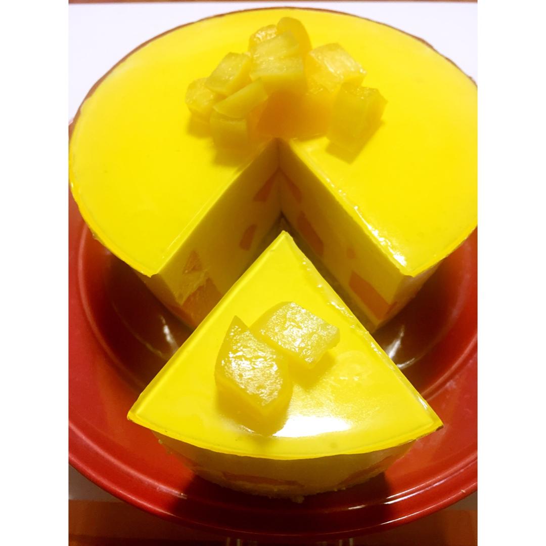 芒果冻芝士蛋糕