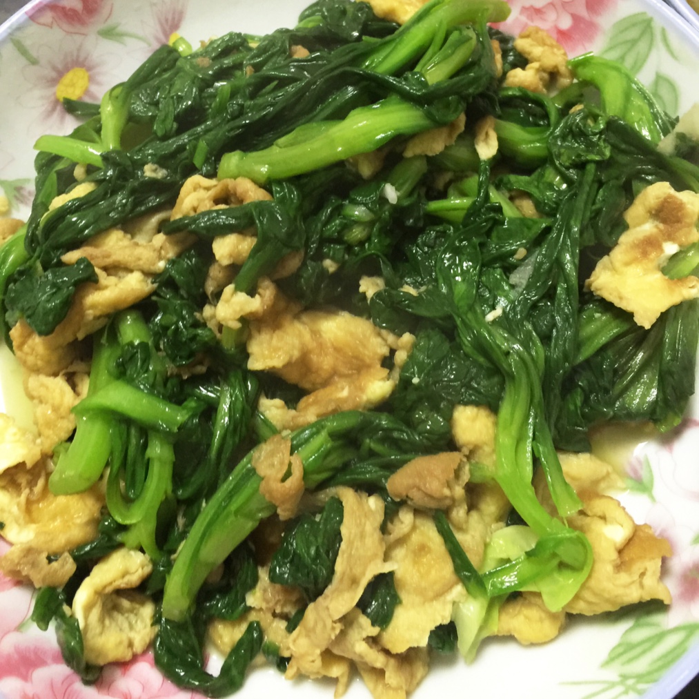青菜炒鸡蛋