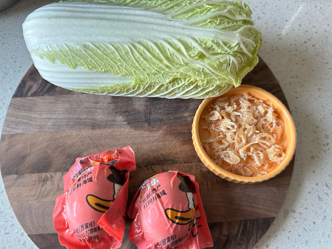 咸蛋黄虾皮白菜【美味下饭】