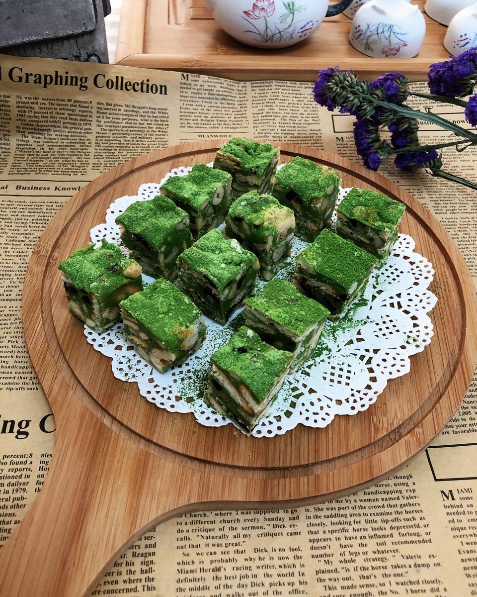 抹茶雪花酥