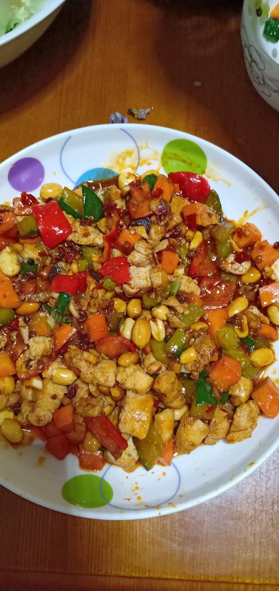 黑暗料理大表姐做的宫保鸡丁家常版