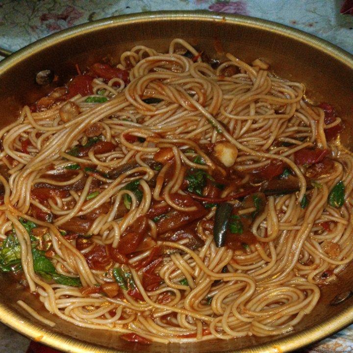 🍅西红柿肉末🍆茄子焖面🍜含泪吃了两大碗