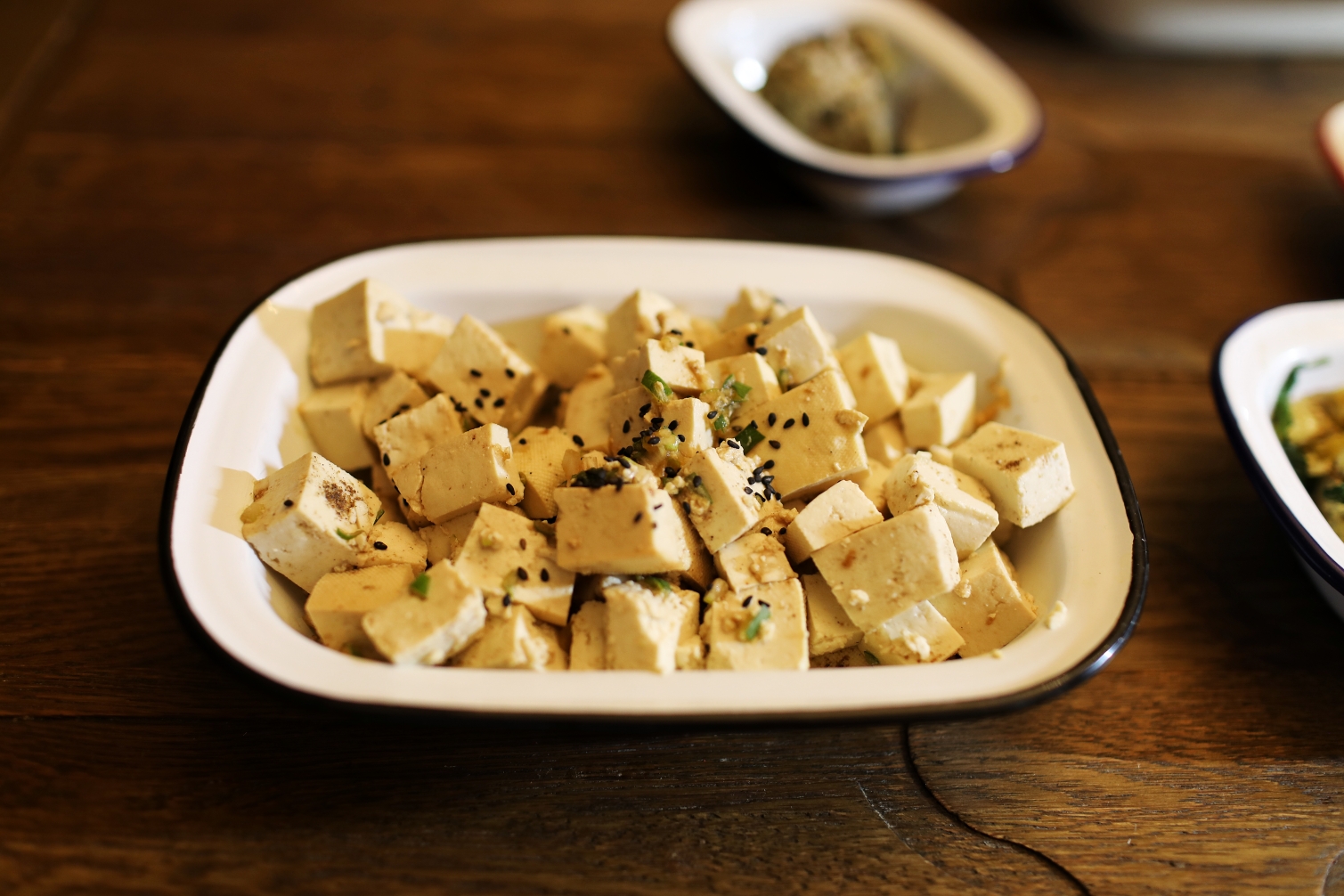 小葱拌豆腐——三个步骤一道爽口小菜的做法