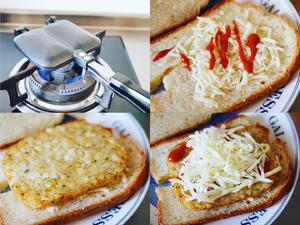焦香酥脆的薯饼热压三明治的做法 步骤2