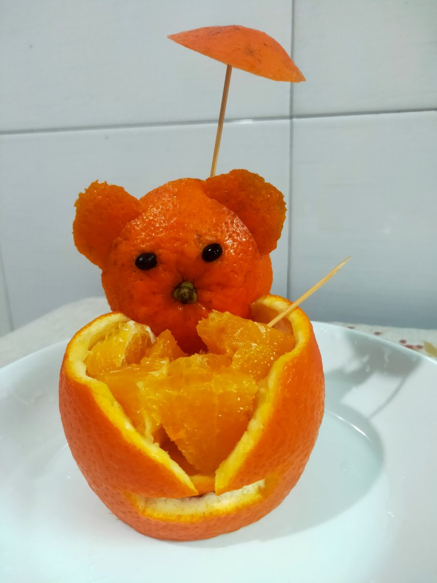 小熊橙子果盘