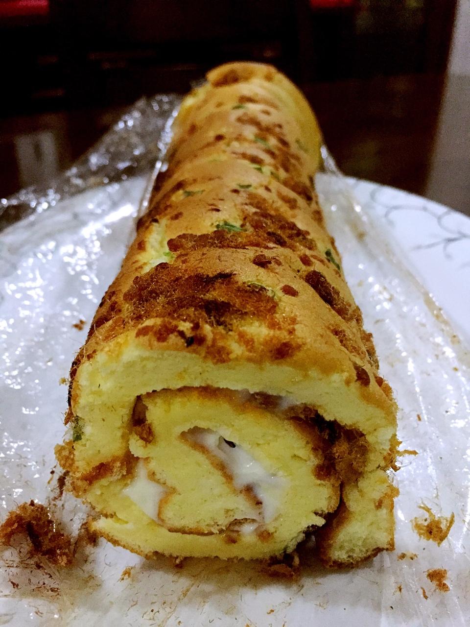 香葱肉松蛋糕卷