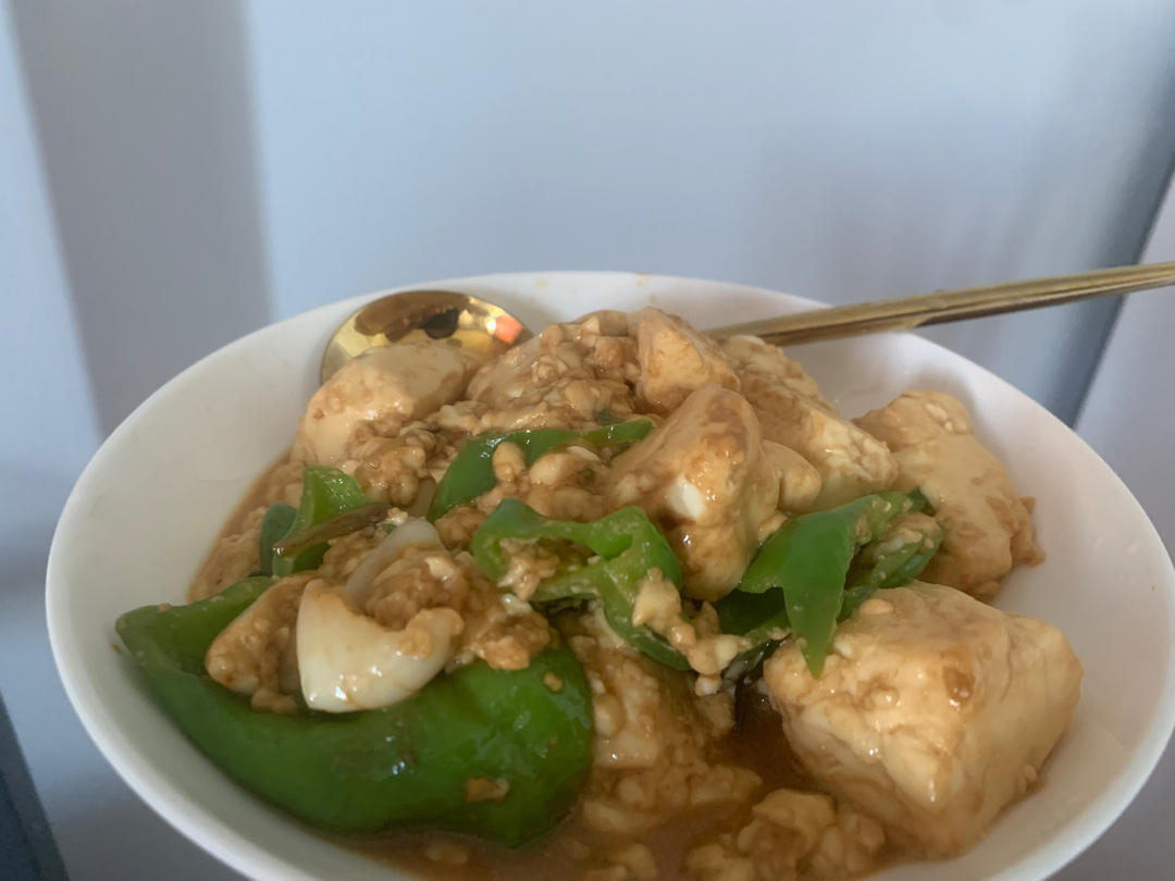 青椒炒豆腐