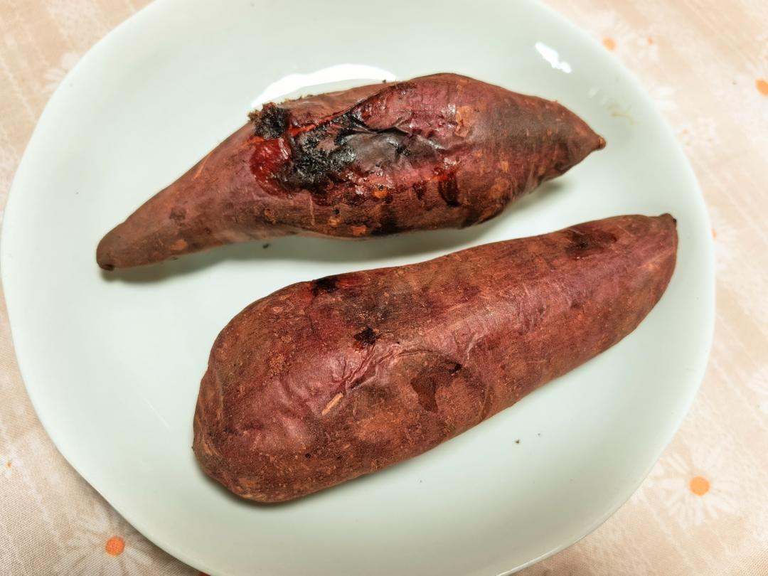 【糯唧唧的烤红薯】糖油四溢皮肉分离外糯里嫩吸溜着吃！