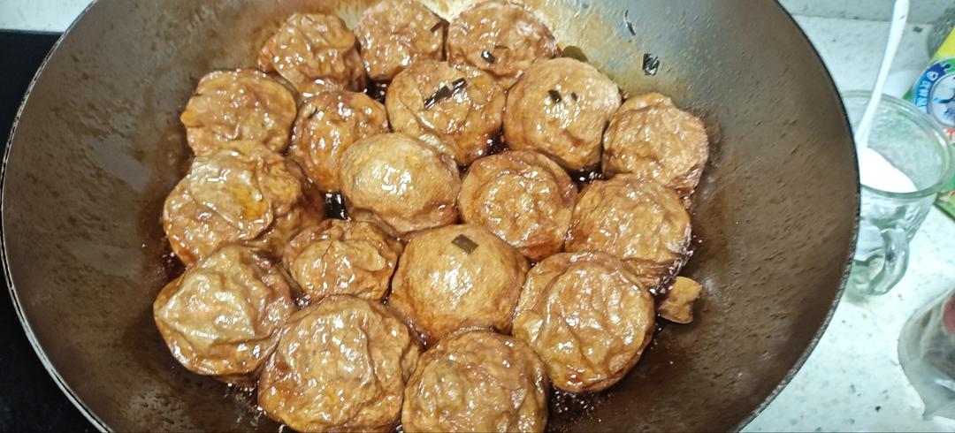红烧油面筋塞肉