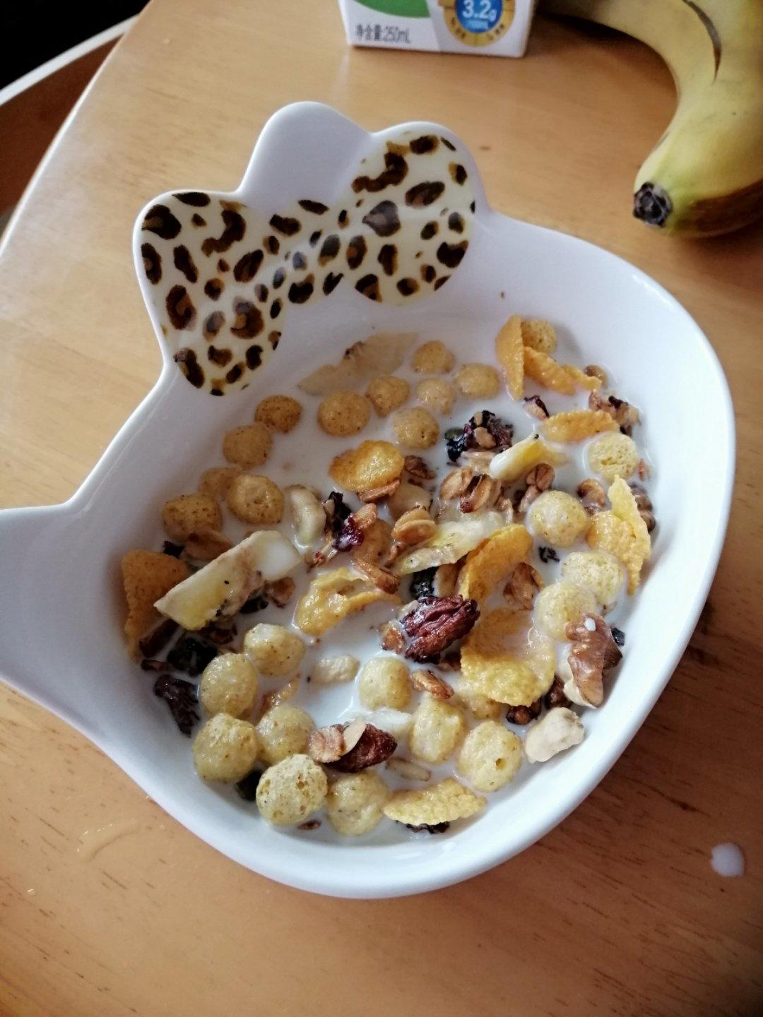 干吃谷物燕麦、裹蜜烤燕麦