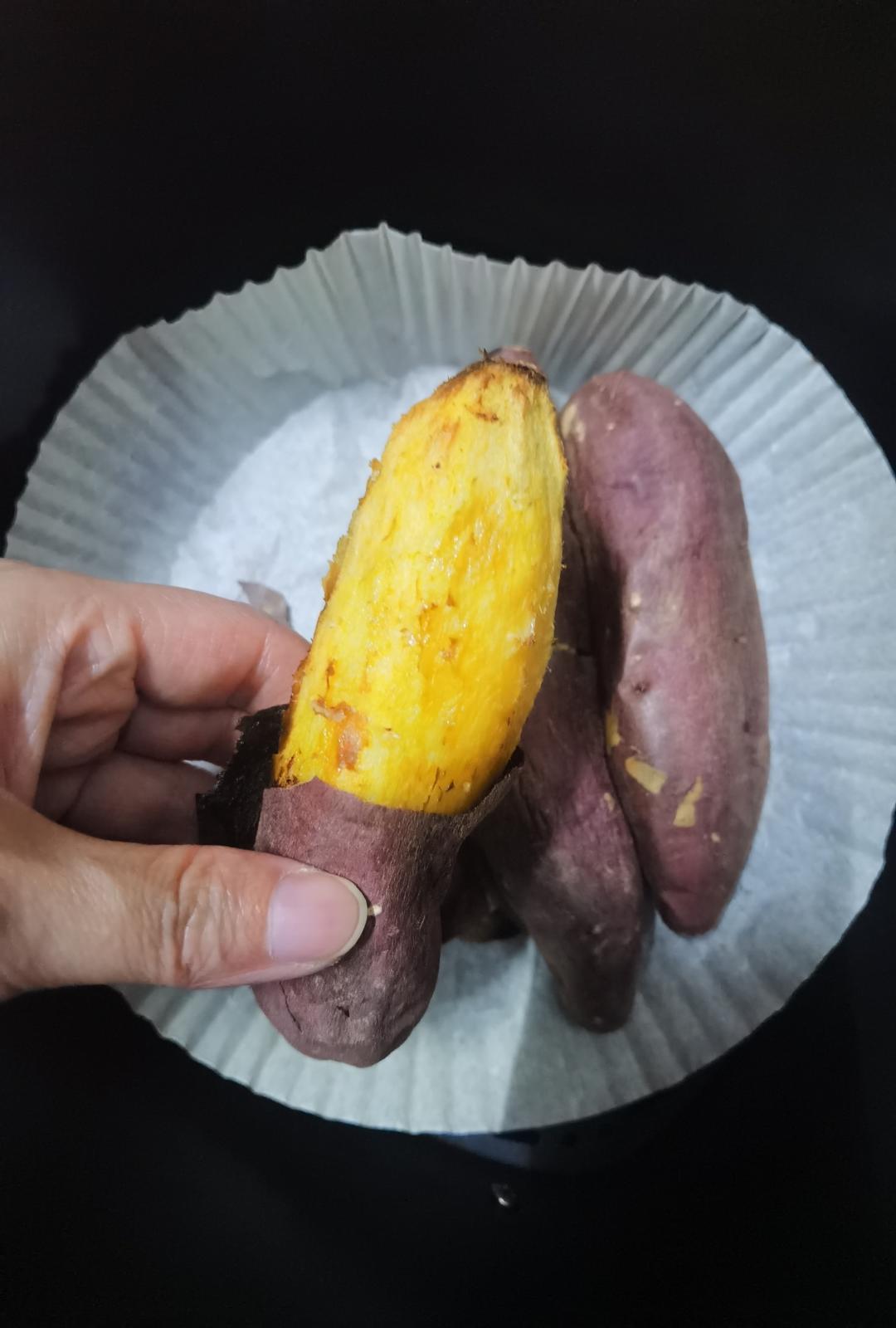 空气炸锅烤红薯(超级简单)