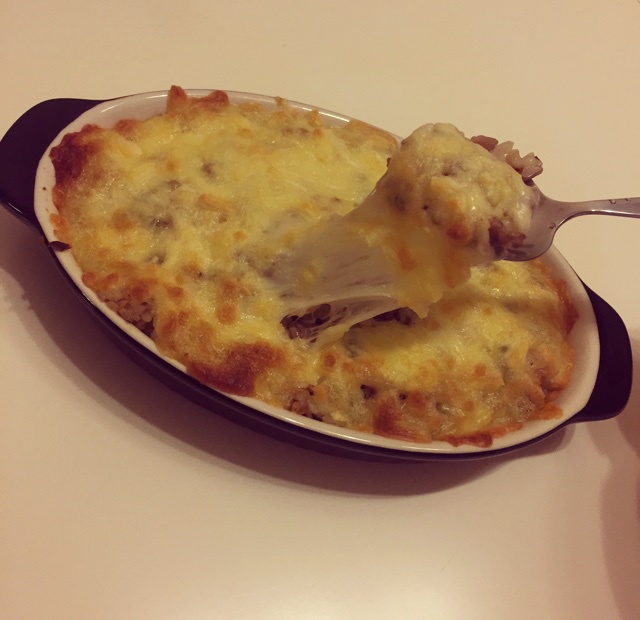 黑椒牛柳粒焗饭
