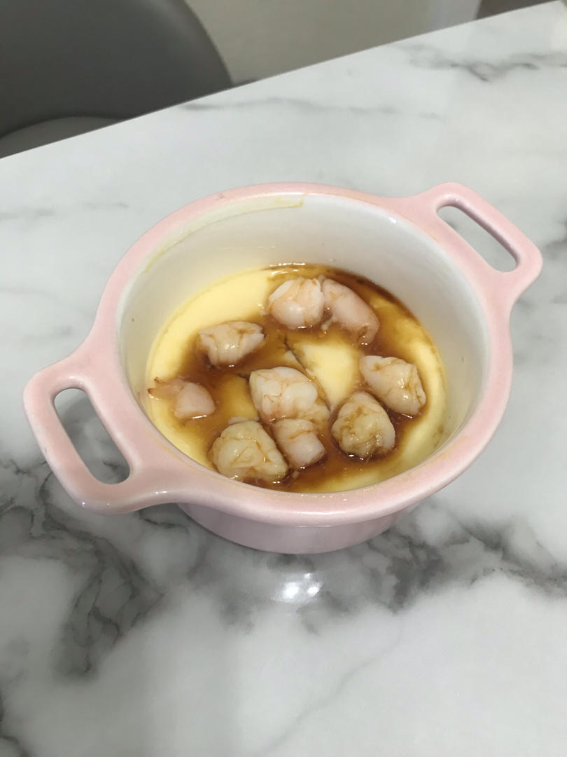 宝宝辅食系列~鲜虾蒸蛋